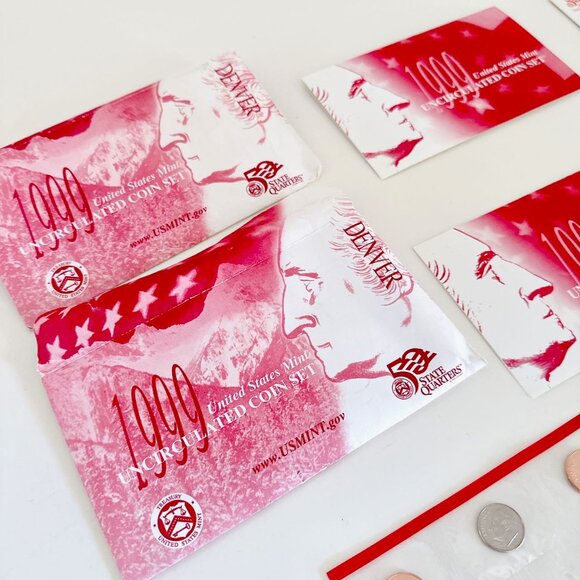 1999 UNITED STATES MINT COIN SET DENVER UNCIRCULATED SET OF 2 - Picture 5 of 12